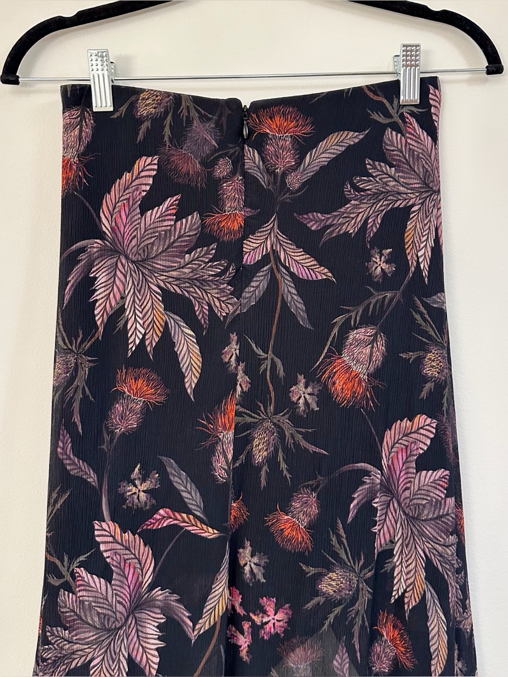 All Saints Slvina Harris Floral Woven Maxi Skirt Size 2 - Picture 11 of 14